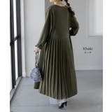 ワンピース プリーツ ノーカラ― | HUG.U | 詳細画像17 