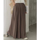 モカブラウン | スカート プリーツ ロング | HUG.U