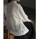 カーディガン ニット クロシェ編み | HUG.U | 詳細画像9 