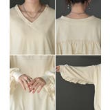 ロンT Vネック フリル | HUG.U | 詳細画像21 