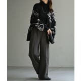 ダークグレー | パンツ ワイド タックパンツ | HUG.U