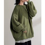 カーキ | スウェット ワッフル プルオーバー | HUG.U