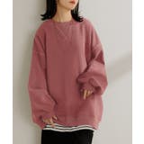 ローズピンク | スウェット ワッフル プルオーバー | HUG.U