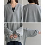 ロンT ワッフル キーネック | HUG.U | 詳細画像24 
