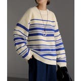 ニット ボーダー スポンジニット | HUG.U | 詳細画像5 