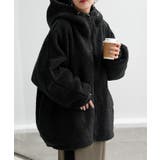 ブラック | アウター ボア 裏起毛 | HUG.U