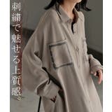 ワンピース シャツ 長袖 | HUG.U | 詳細画像4 