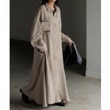 ライトベージュ | ワンピース シャツ 長袖 | HUG.U