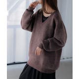 ベリーフィグ | ニット Vネック モヘアニット | HUG.U