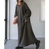 ダークグレー | ワンピース スウェット お手入れ簡単 | HUG.U