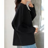 ブラック | カットソー ロンT 裏 | HUG.U