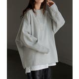 メランジグレー | カットソー ロンT 裏 | HUG.U