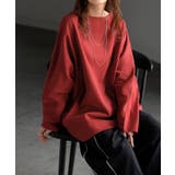 レッド | カットソー ロンT 裏 | HUG.U