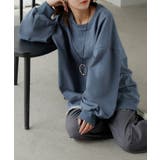 アッシュブルー | スウェット ロング ボリュームスリーブ | HUG.U