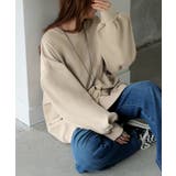 ベージュ | スウェット ロング ボリュームスリーブ | HUG.U