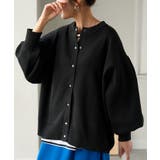 ブラック | カーディガン スポンジニット 軽量 | HUG.U