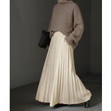 アイボリー | スカート ポンチ プリーツ | HUG.U