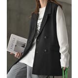 ブラック | ジレ ウール ライク | HUG.U