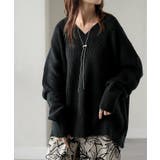 ブラック | ニット ロング レディース | HUG.U