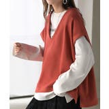 レッド | ベスト 深V ウラケ | HUG.U