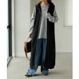 ブラック | ベスト ロング スウェット | HUG.U