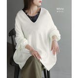 ニット Vネック コクーン | HUG.U | 詳細画像15 