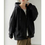 ブラック | パーカー ドルマン ダブルジップ | HUG.U