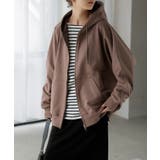 モカブラウン | パーカー ドルマン ダブルジップ | HUG.U