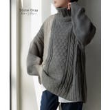 ニット タートルネック ケーブル | HUG.U | 詳細画像9 