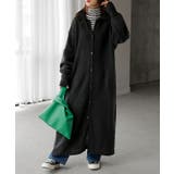 ブラック | カーディガン ロング カシミヤタッチ | HUG.U