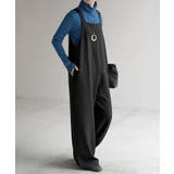 ブラック | サロペット ウールライク イージーケア | HUG.U