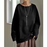 ブラック | トップス プルオーバー ダンボール | HUG.U