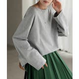 メランジグレー | カットソー ロンT ボーダー | HUG.U