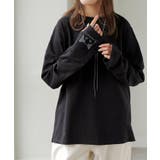 ブラック | カットソー ロンT 袖 | HUG.U