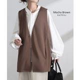 ジレ ロング 深V | HUG.U | 詳細画像14 