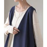 ジレ ロング 深V | HUG.U | 詳細画像18 