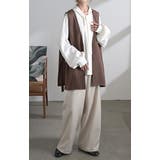 ジレ ロング 深V | HUG.U | 詳細画像9 