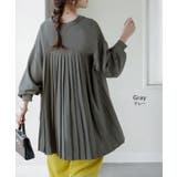 シャツ バックプリーツ ブラウス | HUG.U | 詳細画像16 