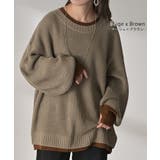 ニット バイカラー リブ編み | HUG.U | 詳細画像10 