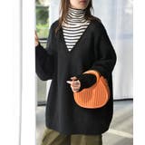 ニット Vネック モヘアタッチ | HUG.U | 詳細画像5 