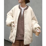 オフホワイト | アウター リバーシブル ボア | HUG.U