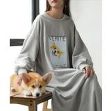 メランジグレー | ワンピース コーギー プリント | HUG.U