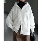 ホワイト | パーカー スウェット 裏起毛 | HUG.U