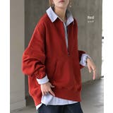 スウェット 裏起毛 ハーフジップ | HUG.U | 詳細画像12