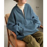 スウェット 裏起毛 ハーフジップ | HUG.U | 詳細画像14