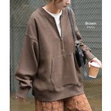 スウェット 裏起毛 ハーフジップ | HUG.U | 詳細画像17