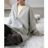 スウェット 裏起毛 ハーフジップ | HUG.U | 詳細画像3