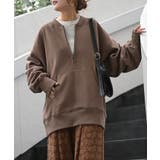 スウェット 裏起毛 ハーフジップ | HUG.U | 詳細画像5