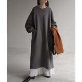 ダークグレー | ワンピース 綿100% 裏起毛 | HUG.U