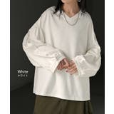 カットソー ロンT Vネック | HUG.U | 詳細画像12